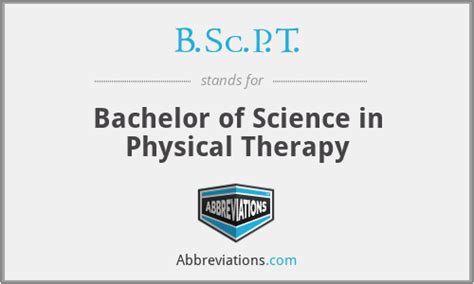 Bscpt Bachelor Of Science In Physical Therapy