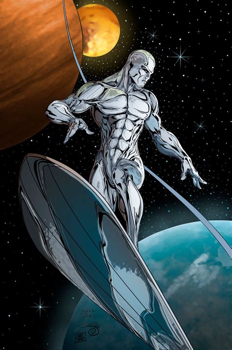 Silver Surfer Pencils By Michael Turner Inks By Adrian