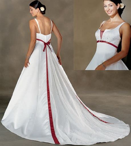 From black gowns to white gowns with black accents to blush to vibrant, shocking red wedding dresses, colorful dresses are trending for the bride who's not afraid to show her unique sense of style. Wedding gowns with color accents