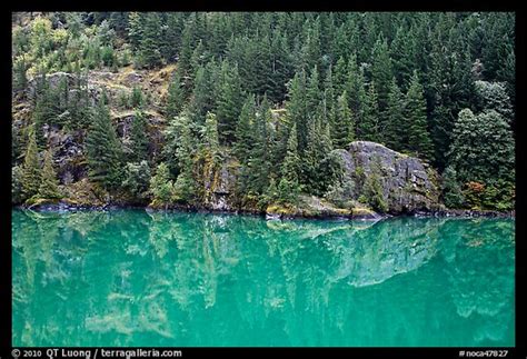 Picturephoto Forest Reflected In Turquoise Waters Gorge Lake North