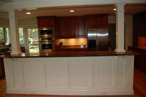 Wainscoting or wainscot paneling is a form of decorative wall paneling that became popular in the 18th century. Wainscoting Around Kitchen Island | Dandk Organizer