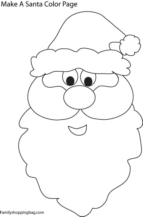 Click on the image twice to print out a santa coloring page with no ads. Santa_Face_709270.jpg