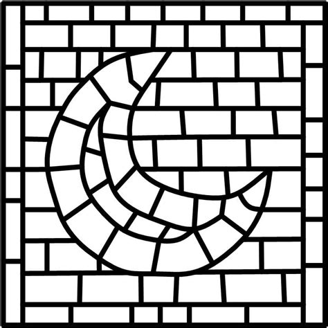 Printable Circular Mosaic Coloring Pages Mosaic Coloring Pages For