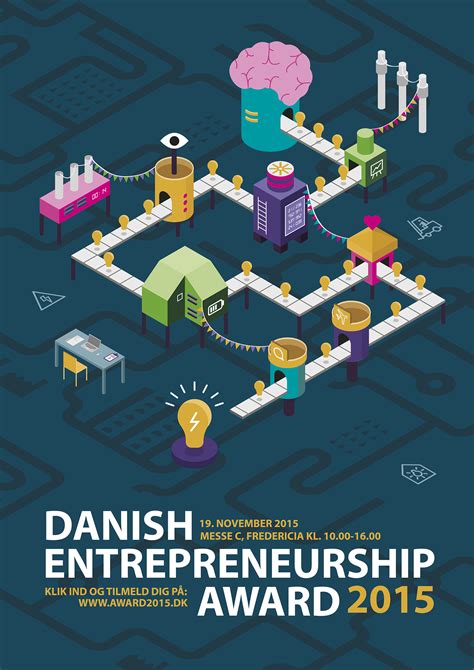 Poster competition - Danish Entrepreneurship Award 2015 on Behance