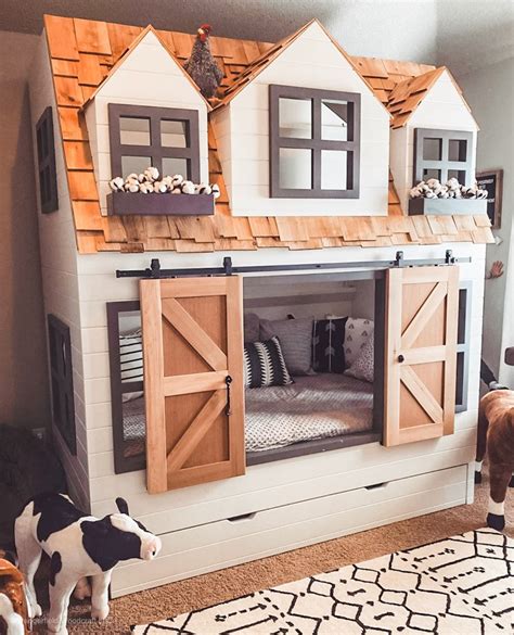 Mias Country Cottage Bed Loft Bunk Bed Dollhouse Or Etsy