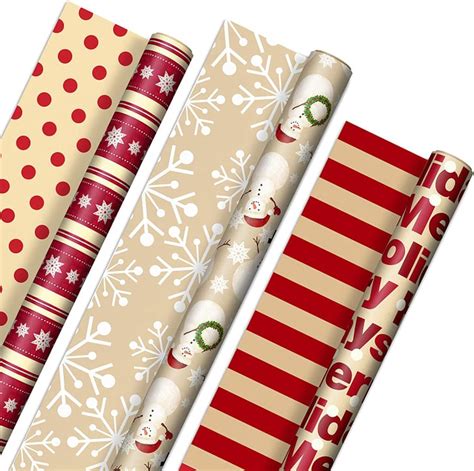 Hallmark Reversible Christmas Wrapping Paper The Best Wrapping Paper
