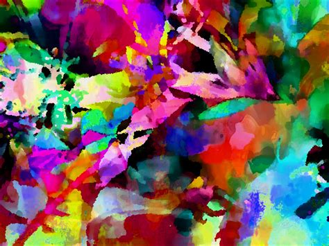 Wallpaper Colorful Painting Abstract Artwork Surreal Spring