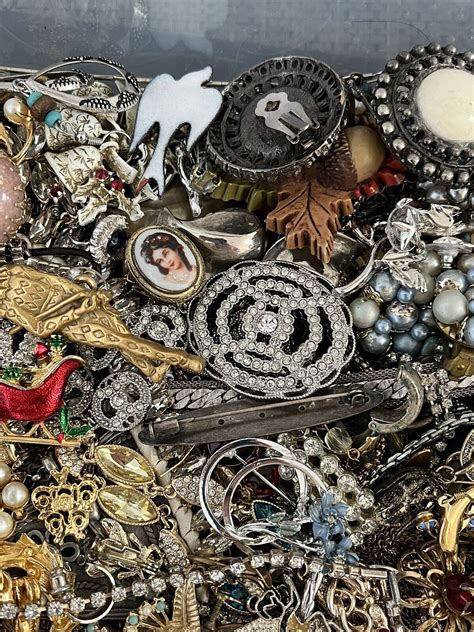 9 Lbs Vintage To Now Wear Craft Repair Scrap Junk Drawer Jewelry Lot Ebay