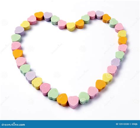 Frame Of Conversation Hearts Stock Photo Image 12513330