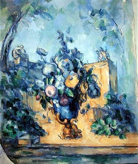 Large Vase In The Garden Paul Cézanne As Art Print Or Hand Painted Oil