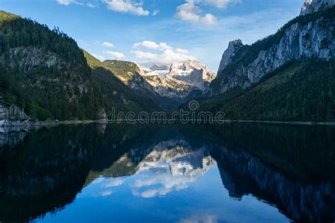 Lake Gosausee Is One Of The Most Beautiful Places In Austrian Alps The