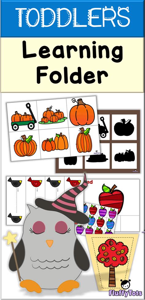 Toddler Learning Folder Fall Theme 60 Exciting Activities Toddler