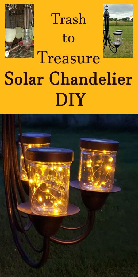 How To Make Your Own Garden Solar Chandelier And Where To Get Those