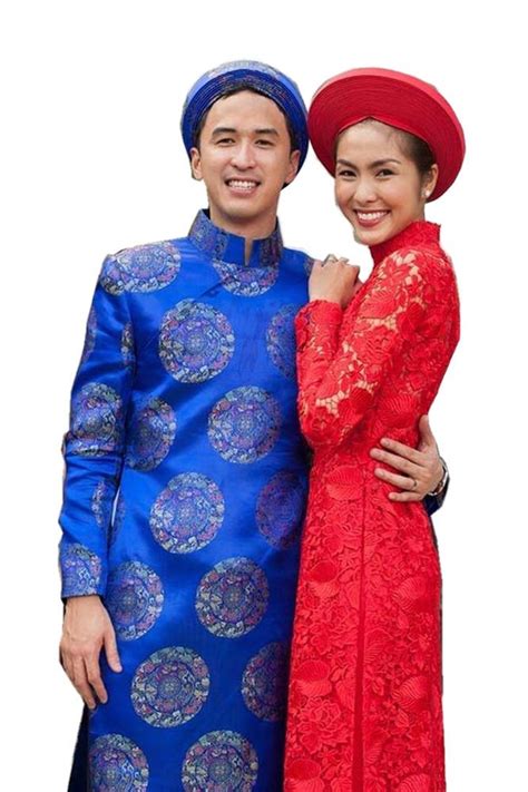 Sj Aodai Vietnamese Wedding Traditional Dress Blue Ao Dai For Men