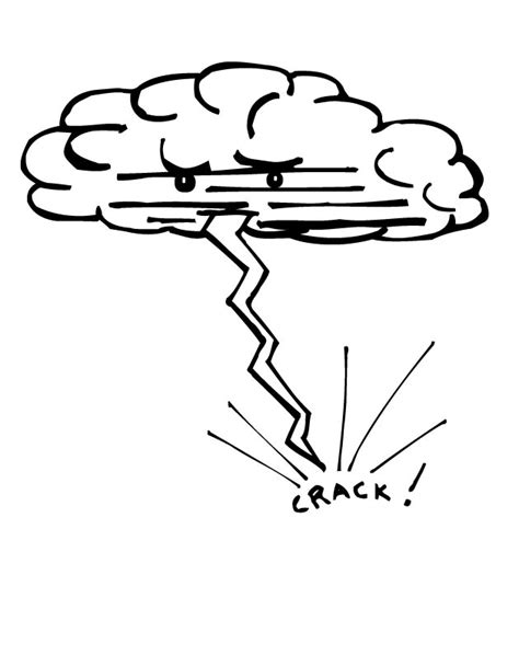 Thunder And Lightning Coloring Pages At Free