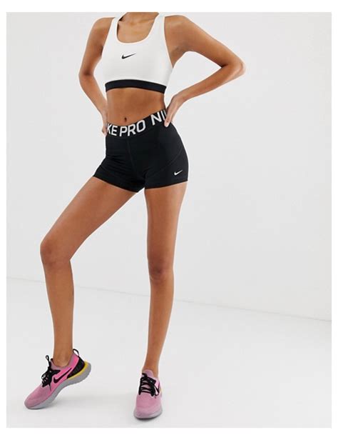 Nike Pro Training 3 Inch Shorts In Black Asos Nike Sports Bra And