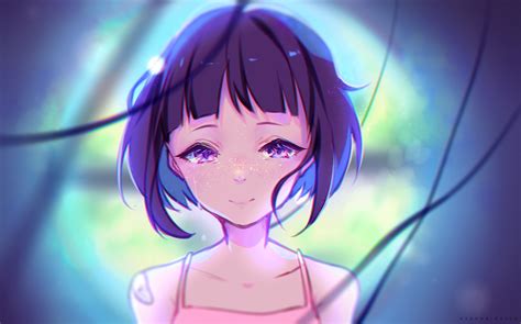 Draw some small round droplets in the inner and outer corners of each eye to indicate tears just starting to well up or draw longer slightly wiggly tear tracks down the. Download 1922x1200 Anime Girl, Crying, Tears, Short Hair ...