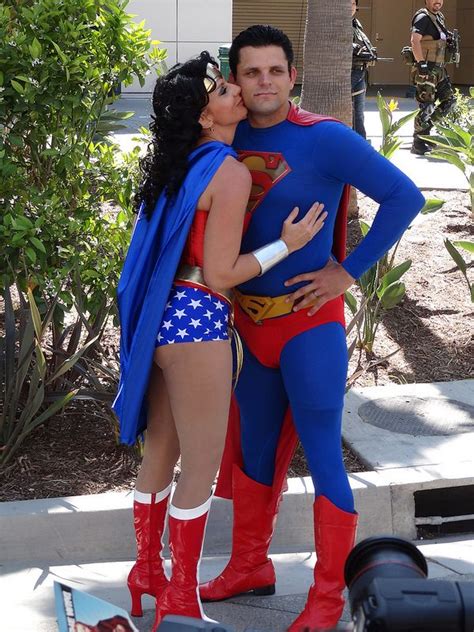 Wonder Woman And Superman Diy Costumes Women Cute Couple Halloween Costumes Halloween Outfits