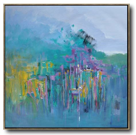 Abstract Landscape Oil Painting Lx28a Abstract Canvas Art Oil