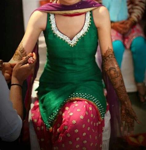 Punjabi Patiala Salwar Suit Semi Stitched In 2020 Punjabi Suits Party Wear Mehendi Outfits
