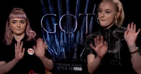 Game Of Thrones Stars Sophie Turner And Maisie Williams Imitate Priyanka