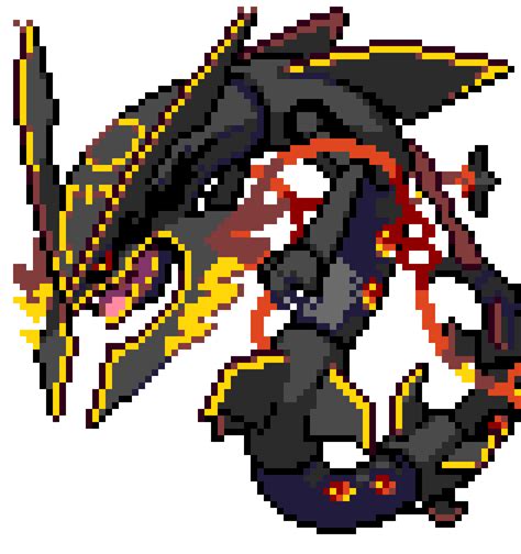 Shiny Rayquaza Pixel Art Maker