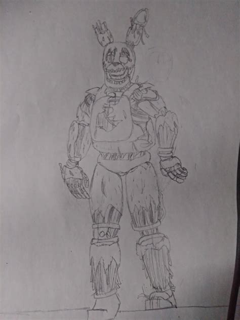 Just An Attraction Springtrap Drawing Fivenightsatfreddys