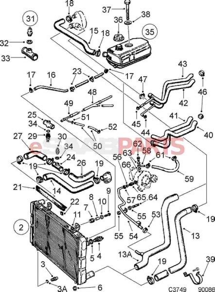 Saab Engine Parts Diagram
