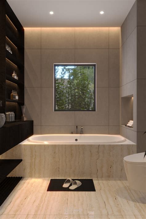 تصميم حمام رئيسي Master Bathroom Design And 3d Visualization مستقل