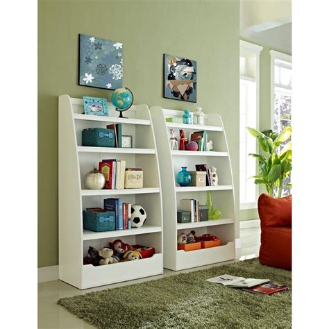 Altra Furniture Mia Kids 4 Shelf Bookcase In White 9627196 The Home Depot