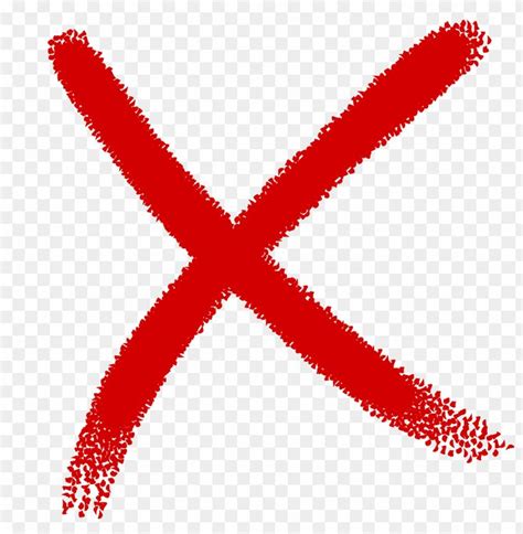 Hd Red Grunge X Cross Mark Sign Icon Png Transparent With Clear