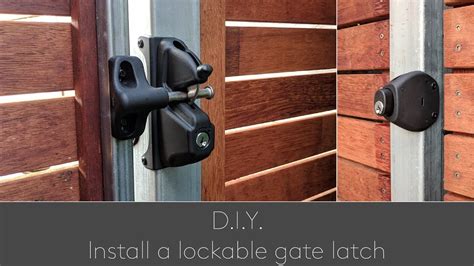 DIY Install A Lockable Gate Latch YouTube