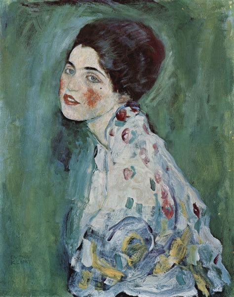 Gustav Klimt Paintings From 1910s Art Portrait Of A Lady 1917