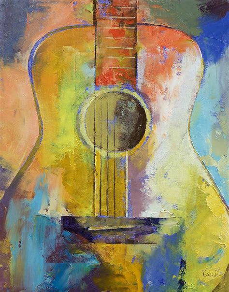 Guitar Melodies Painting By Michael Creese