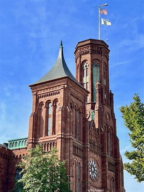 Smithsonian Institution Building 1855 Washington Dc Usa Photo Oc