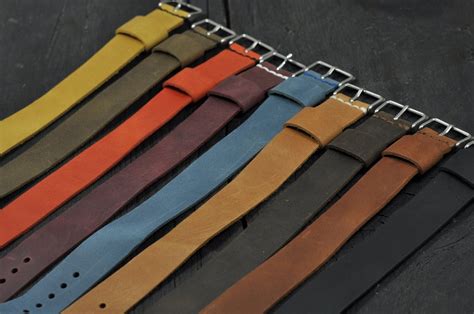 Handmade Leather Mens Watch Strap 16mm 18mm 20mm 22mm Etsy Canada