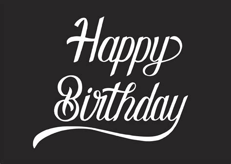 Happy Birthday Typography Design Illustration Download Free Vectors