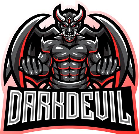 Dark Devil Esport Mascot Logo Design By Visink Thehungryjpeg