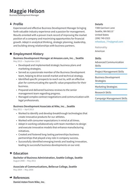 Business Development Manager Resume Examples & Writing tips 2022 (Free