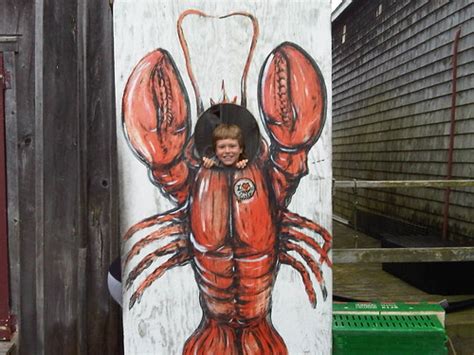 My Maine Lobster Boy Shaws The Wharf Near Pemaquid Beach Barbara