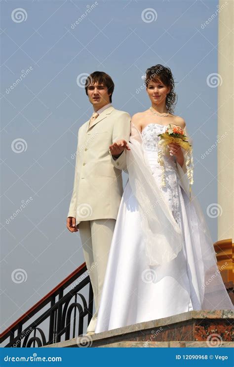 Bride And Bridegroom Stock Photo Image Of Wife Romance 12090968