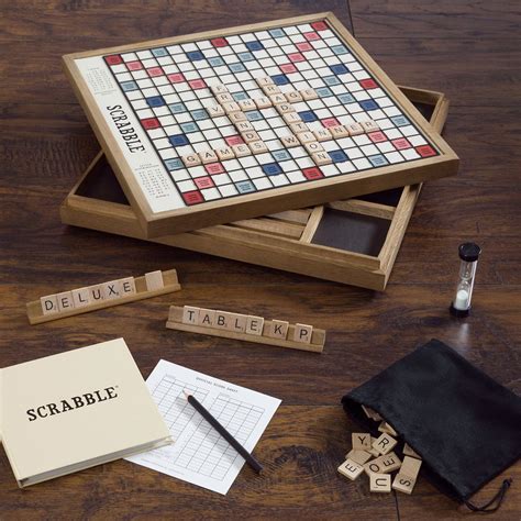 Scrabble Deluxe Vintage Edition Game Entertainment Earth