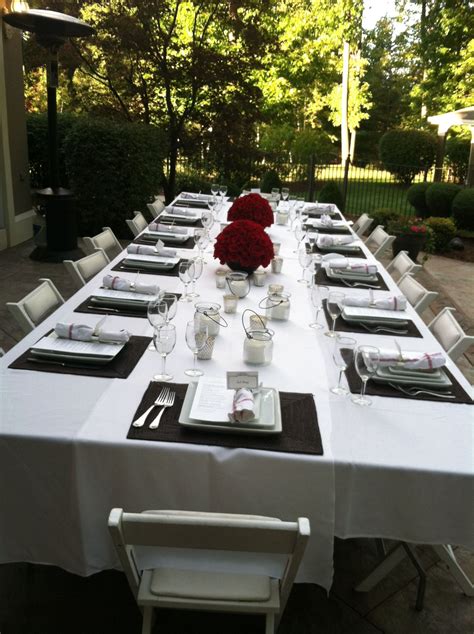 Elegant Outdoor Table Settings Chic Wedding Inspiration At The