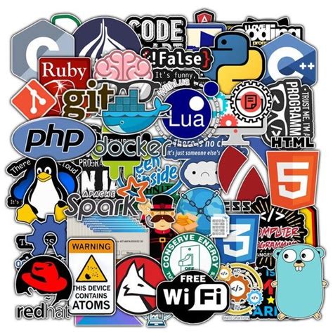 100pcs Super Cool Internet Programming Stickers Pack Etsy In 2021