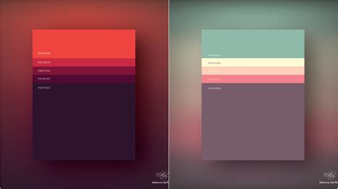 Designer Creates Beautiful Flat Colour Palettes That You Can Use In