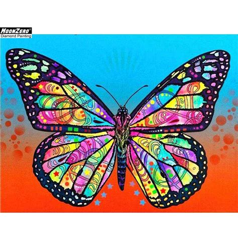 Diy 5d Diamond Embroidery Paintings Cross Stitch Kits Butterfly Full