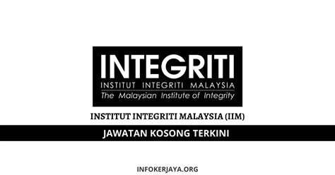 Jawatan Kosong Institut Integriti Malaysia Iim • Jawatan Kosong Terkini