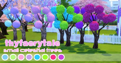 Dreamland Ts4 Cc Pastelvibrant Small Celestial Trees Sims 4 Updates