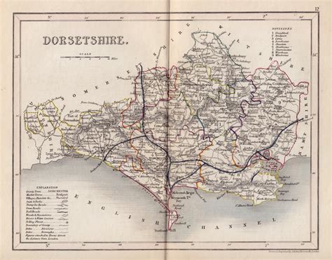 Dorset Antique Maps Old Maps Of Dorset Vintage Maps Of Dorset Uk