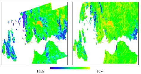 Coherence Maps For Sentinel 1 Ascending Track 175 Left And Descending